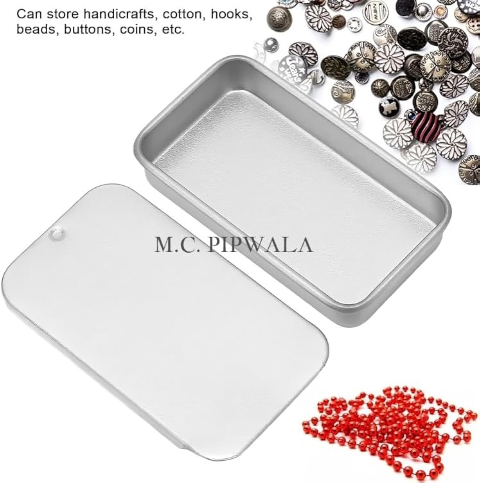 5 gm Square Golden P.S. Container with Cap